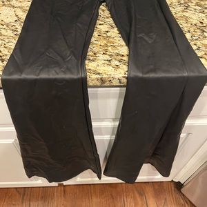 Faux Leather Pants - Size Small